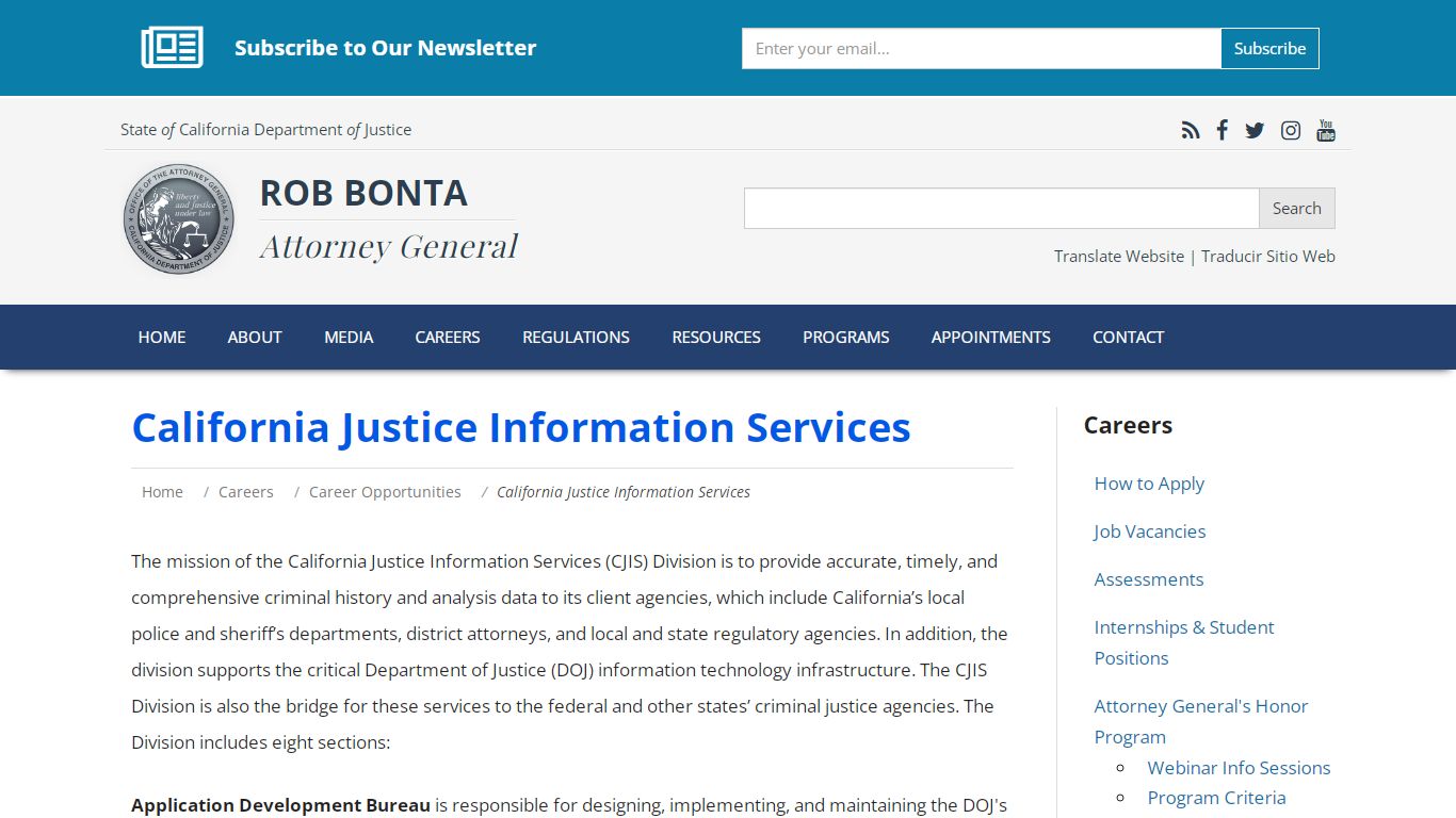 California Justice Information Services | State ... - Department of Justice